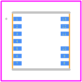 SI8273GB-IM3 - Skyworks PCB footprint - Other - Other - 13-LGA (5x5)_2025-1.0