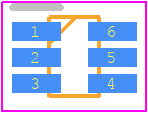 PSMUX1248 - Diodes Incorporated PCB footprint - SOT23 (6-Pin) - SOT23 (6-Pin) - SOT-363.