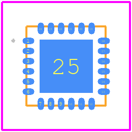 AM3029 - MERCURY PCB footprint - Other - Other - Ceramic 4mm 24 Lead QFN