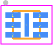 R5486K508CM-TR - Nisshinbo PCB footprint - Small Outline No-lead - Small Outline No-lead - DFN(PL)1414-6