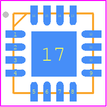 SLM6800 - SLM PCB footprint - Quad Flat No-Lead - Quad Flat No-Lead - QFN4X4-16L