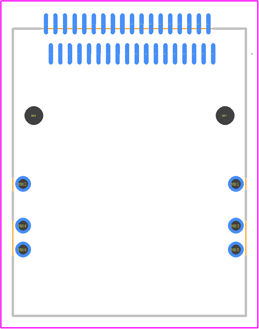 75783-0135 - Molex PCB footprint - Other - Other - 75783-0135-4