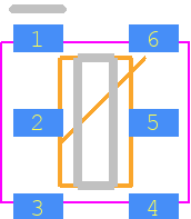 AWS5506-S14 - ANADIGICS PCB footprint - SOT23 (6-Pin) - SOT23 (6-Pin) - SOT-6
