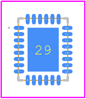 MIC4607A-1YML-TR - Microchip PCB footprint - Other - Other - 28-Lead Very Thin Plastic Quad Flat, No Lead Package (HPB) - 4x5x1.0 mm Body [VQFN]_2026