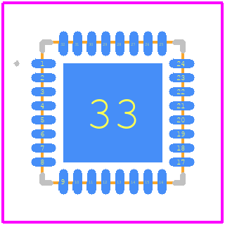 PD39210C-011019 - Microchip PCB footprint - Other - Other - 32-Pin QFN 5 mm × 5 mm
