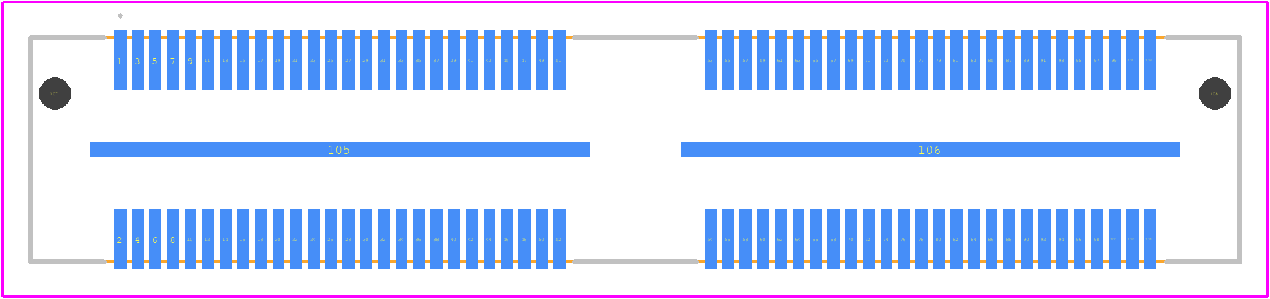 QFS-052-04.25-L-D-A-P - SAMTEC PCB footprint - Other - Other - QFS-052-04.25-L-D-A-P-1