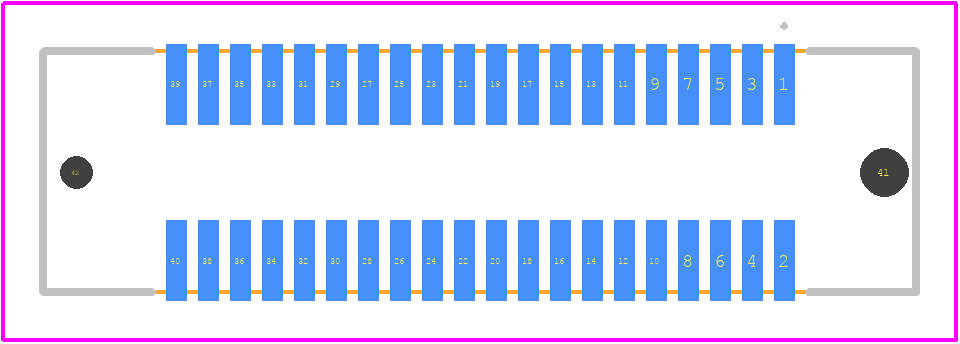 10144517-041802LF - Amphenol PCB footprint - Other - Other - 10144517-041802LF-1