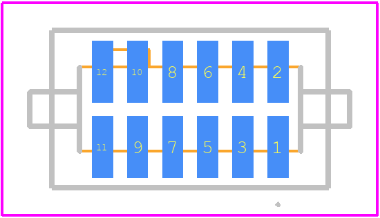 SFM-106-02-S-D-P - SAMTEC PCB footprint - Other - Other - SFM-106-02-S-D-P-2