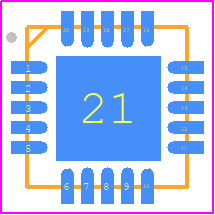 NT4PLDJHN2/2003LXJ - NXP PCB footprint - Quad Flat No-Lead - Quad Flat No-Lead - SOT917-7