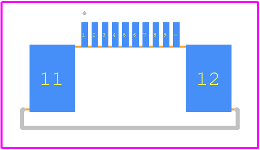 1-2492111-0 - TE Connectivity PCB footprint - Other - Other - 1-2492111-0-2
