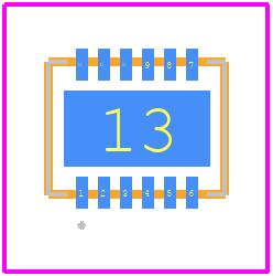 LT3012BEDE#PBF - Analog Devices PCB footprint - Other - Other - 12-Lead Plastic DFN (4mm × 3mm)