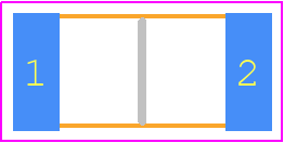 P2010K2201JNT - Vishay PCB footprint - Resistor Chip - Resistor Chip - 2010..