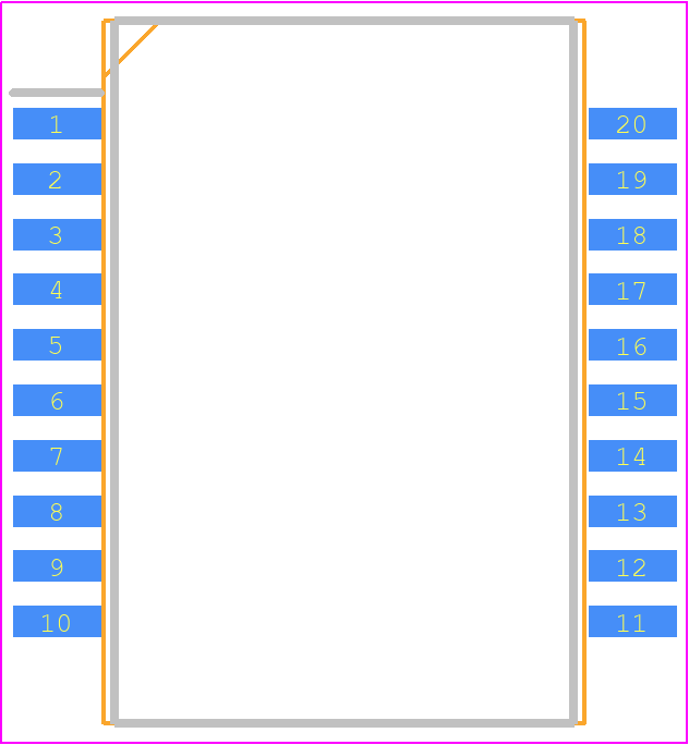 IGOT65R055D2AUMA1 - Infineon PCB footprint - Small Outline Packages - Small Outline Packages - PG‑DSO‑20_2025