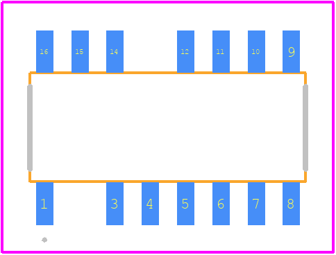 NCP13994AGDR2G - onsemi PCB footprint - Other - Other - SOIC−16 NB MISSING PINS 2 AND 13 CASE 751DU ISSUE O_2025-1