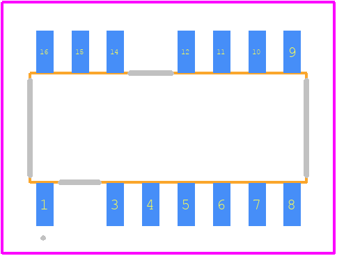 NCP13994AEDR2G - onsemi PCB footprint - Other - Other - SOIC−16 NB CASE 751DU ISSUE O