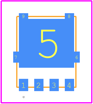 NVMFS5C430NLWFET1G - onsemi PCB footprint - Other - Other - DFN5 5x6, 1.27P  (SO−8FL) CASE 488AA ISSUE N