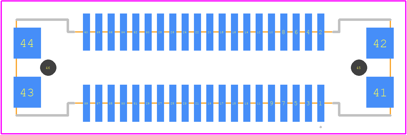 FX26-40S-1SV18 - Hirose PCB footprint - Other - Other - FX26-40S-1SV18-2
