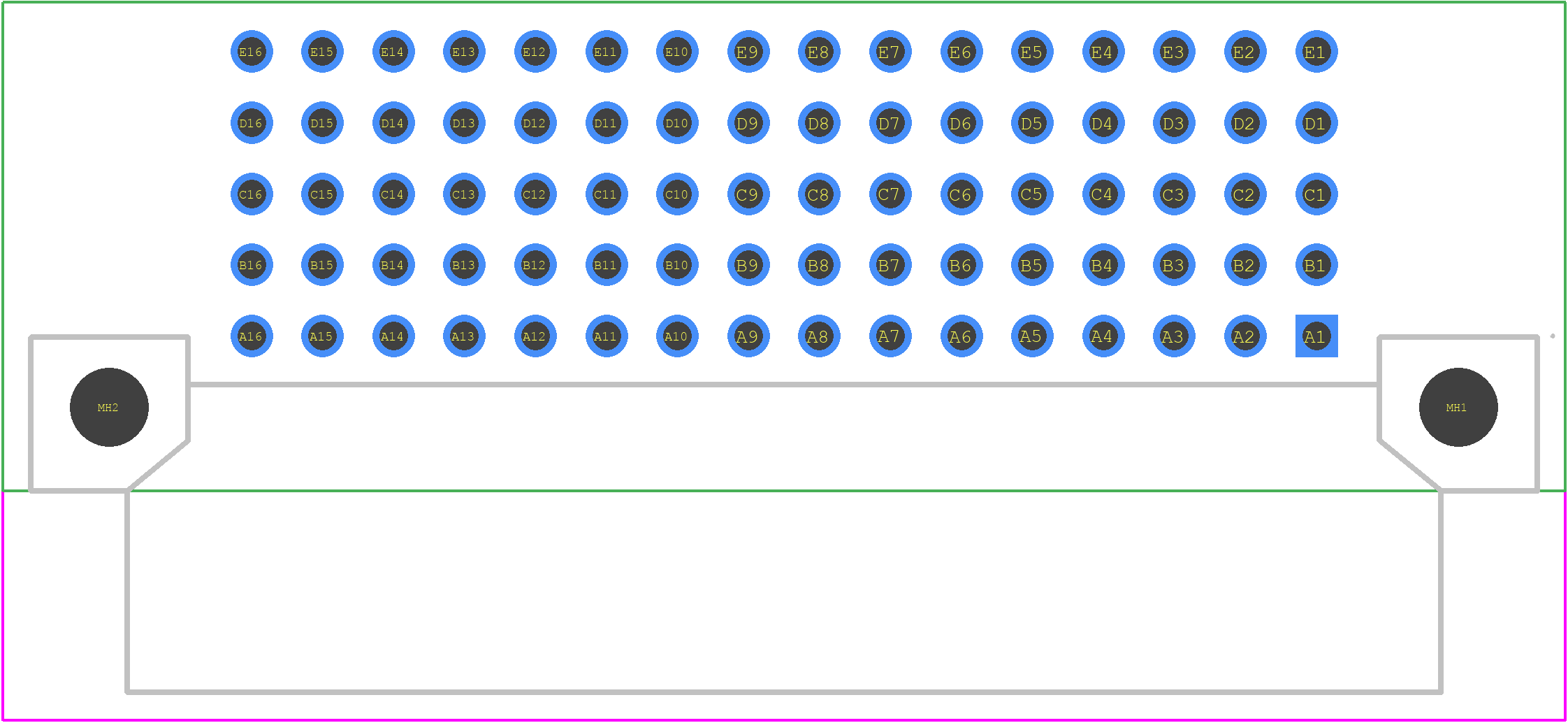 484823-E - TE Connectivity PCB footprint - Other - Other - 484823-E-2