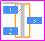 SP1305-02HTG - LITTELFUSE PCB footprint - SOT23 (3-Pin) - SOT23 (3-Pin) - SOT23-3_2021