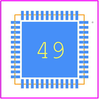HFDA80D-F2Y - STMicroelectronics PCB footprint - Other - Other - LQFP48L (7x7x1.4 mm exp. pad up)