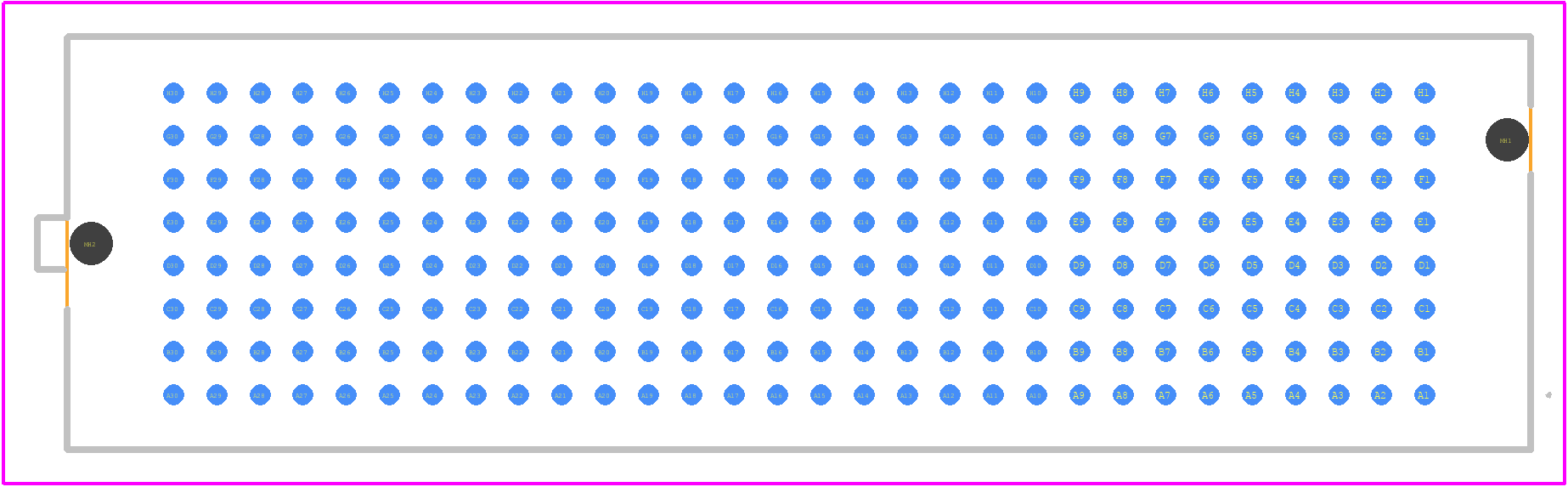 ASP-232970-01 - SAMTEC PCB footprint - Other - Other - ASP-232970-01-3