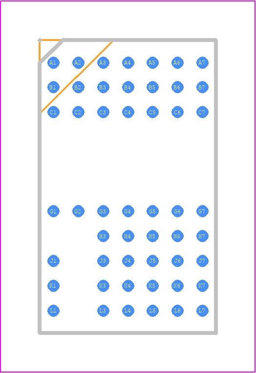 LTM8046IY#PBF - Analog Devices PCB footprint - BGA - BGA - BGA Package 51-Lead (15.00mm × 9.00mm × 4.92mm)-ren1