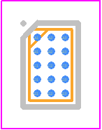 AP22950 - Diodes Incorporated PCB footprint - BGA - BGA - U-WLB2515-15