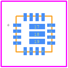 LT7826ACPZ - Analog Devices PCB footprint - Other - Other - 19 (16)-Lead Frame Chip Scale package [LFCSP] 3X3mm Body and 0.75mm Package Height (CP-19-1)