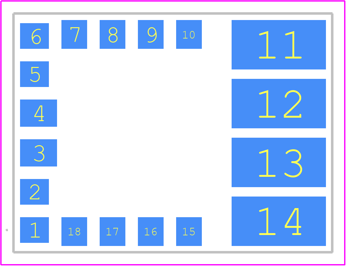 FBS-GAM02-P-R50 - EPC PCB footprint - Other - Other - 18-SMD Module
