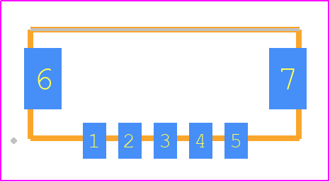 2496750-5 - TE Connectivity PCB footprint - Other - Other - 2496750-5
