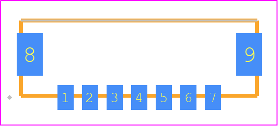 2496750-7 - TE Connectivity PCB footprint - Other - Other - 2496750-7