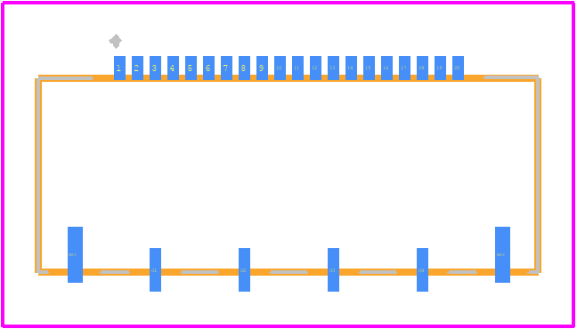 FH41-20S-0.5SH(99) - Hirose PCB footprint - Other - Other - FH41-20S-0.5SH(99)-1