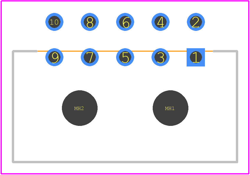 4-794619-0 - TE Connectivity PCB footprint - Other - Other - 4-794619-0-3