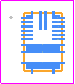 MPM3650CGQW - Monolithic Power Systems (MPS) PCB footprint - Other - Other - QFN-24 (4mmx6mmx1.6mm)_1