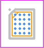 SLG51000C - Renesas Electronics PCB footprint - BGA - BGA - 20WLCSP
