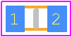 0603B104J500NT - AcSip PCB footprint - Capacitor Chip Non-polarised - Capacitor Chip Non-polarised - 0603