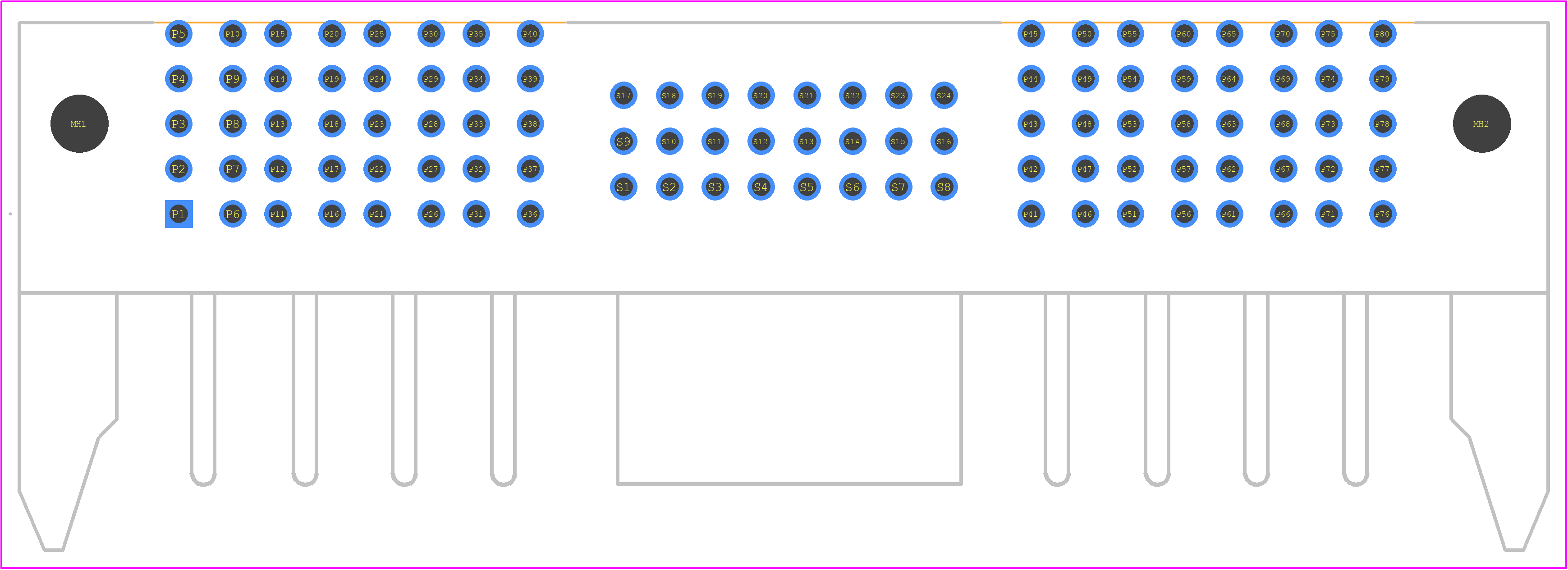 ET60T-D04-3-08-D04-S-R1-S - SAMTEC PCB footprint - Other - Other - ET60T-D04-3-08-D04-S-R1-S-2