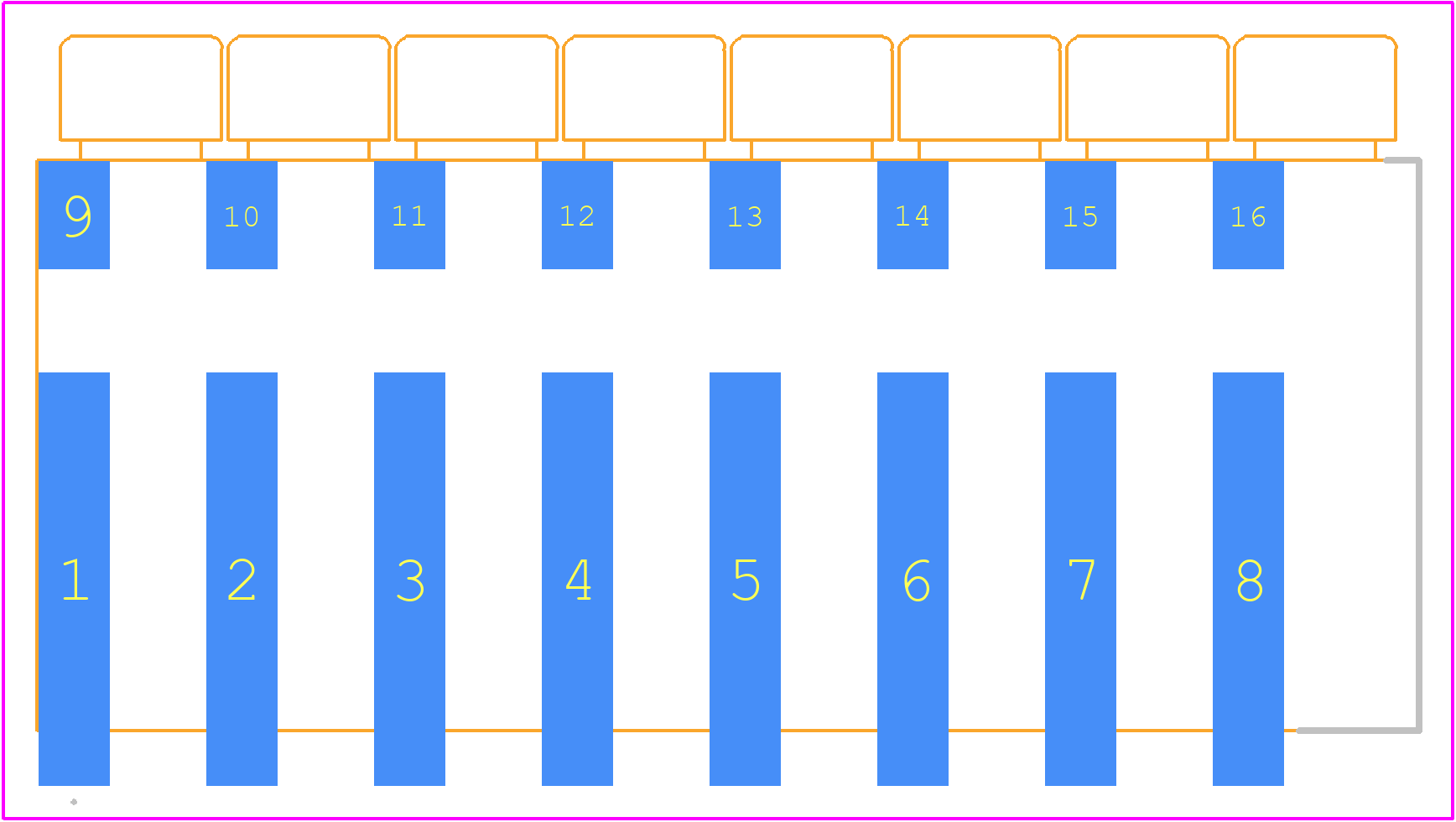 2319461-8 - TE Connectivity PCB footprint - Other - Other - 2319461-8-6