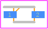 CMDSH2-4L TR PBFREE - Central Semiconductor PCB footprint - Small Outline Diode - Small Outline Diode - SDO-323