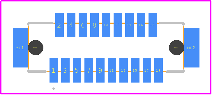 DF9-19S-1V(32) - Hirose PCB footprint - Other - Other - DF9-19S-1V(32)-1