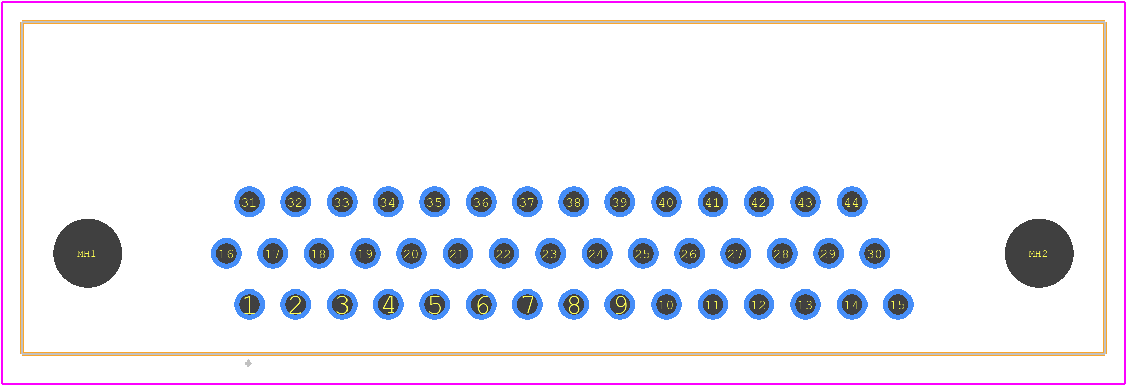 09563525613 - HARTING PCB footprint - Other - Other - 09563525613-2