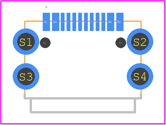 2495708-1 - TE Connectivity PCB footprint - Other - Other - 2495708-1-1