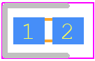 LNJ337W83RA-X - Panasonic PCB footprint - LEDs Chip - LEDs Chip - LNJ337W83RA-X/