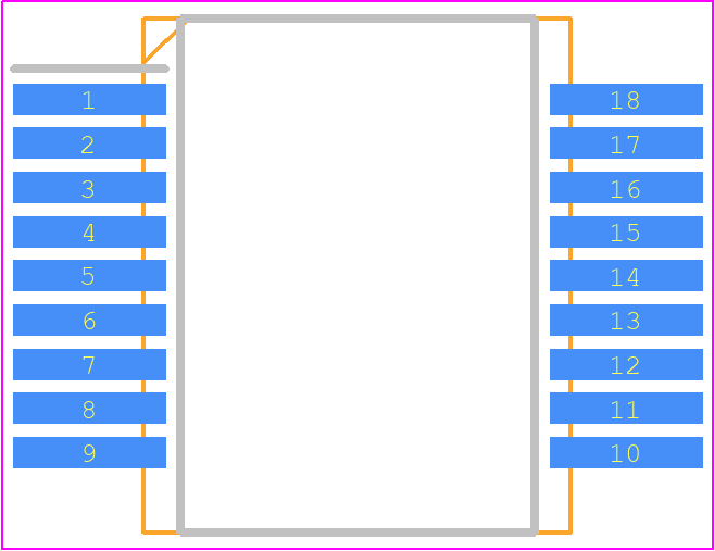 ISL75051ASEHVFE - Renesas Electronics PCB footprint - Small Outline Packages - Small Outline Packages - CFP-18