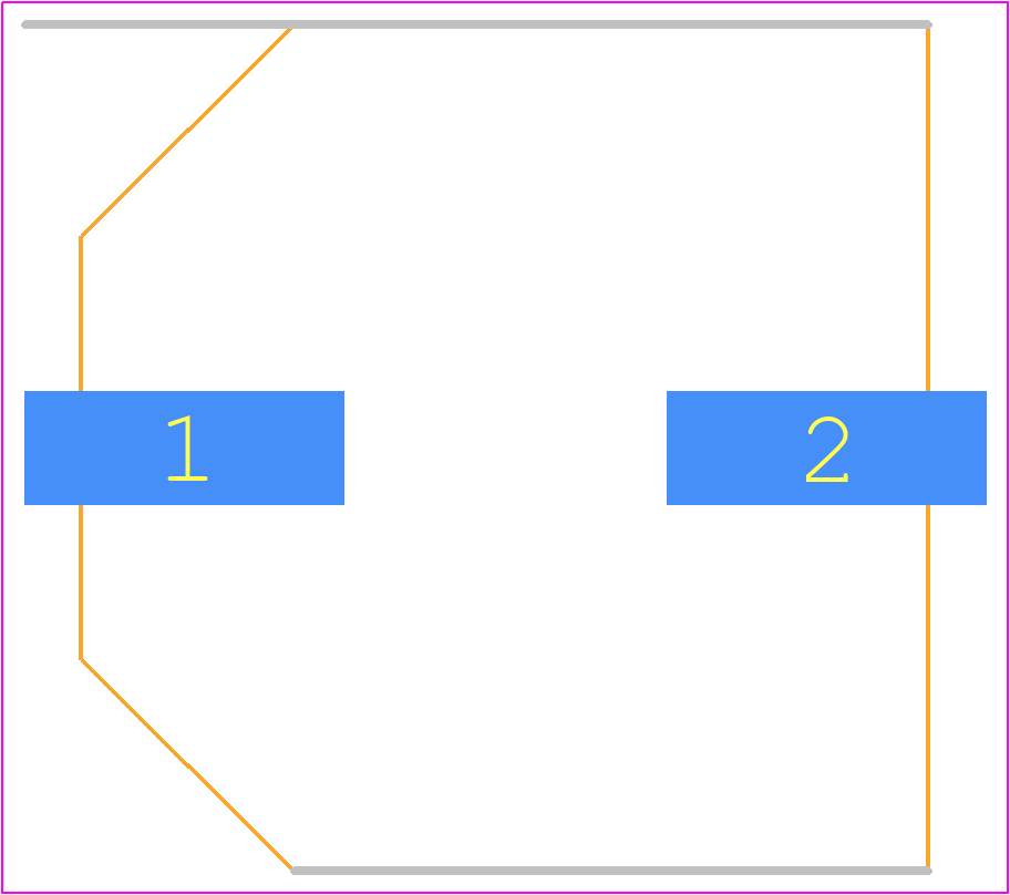 UCD2A331MNQ1ZD - Nichicon PCB footprint - Capacitor Al Electrolytic - Capacitor Al Electrolytic - Capacitors - SMD