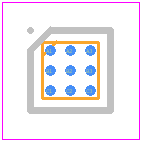 AW32012CSR - AWINIC PCB footprint - BGA - BGA - AW32012