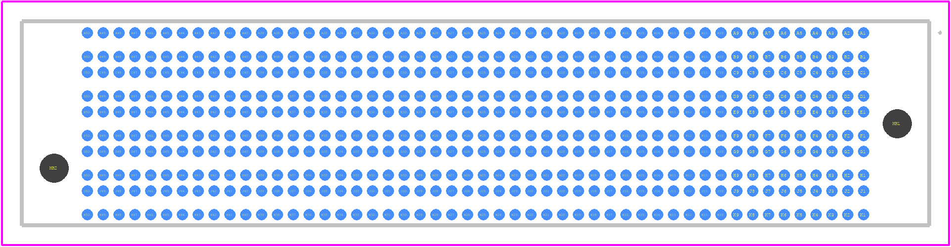SEAM8-50-S05.0-S-10-3 - SAMTEC PCB footprint - Other - Other - SEAM8-50-S05.0-S-10-3-2