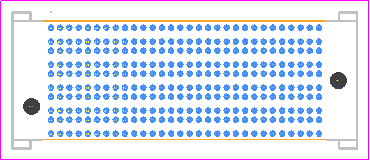 SEAF8-30-05.0-S-10-3 - SAMTEC PCB footprint - Other - Other - SEAF8-30-05.0-S-10-3-1