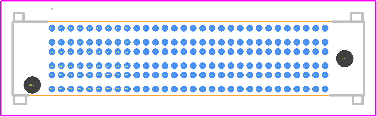 SEAF8-30-05.0-S-06-3 - SAMTEC PCB footprint - Other - Other - SEAF8-30-05.0-S-06-3-1