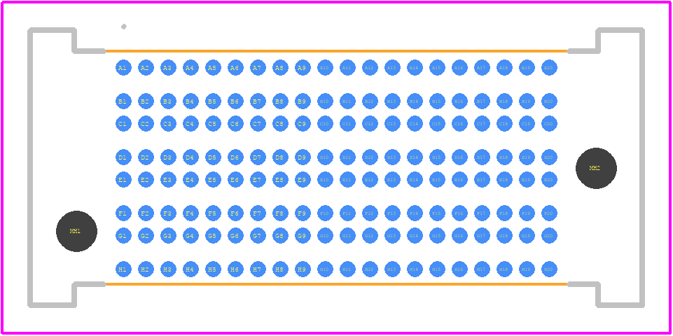 SEAF8-20-05.0-S-08-3 - SAMTEC PCB footprint - Other - Other - SEAF8-20-05.0-S-08-3-2